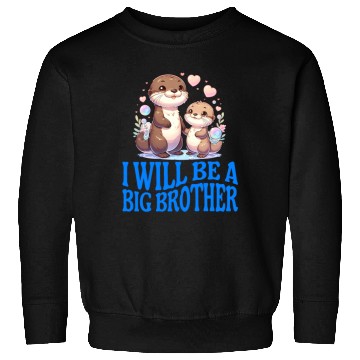 Discover I'm Going To Be A Big Brother Sweet Otter, Brother Sweatshirts