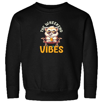 Discover Guinea Pig The Wheekend Vibes Sweatshirts