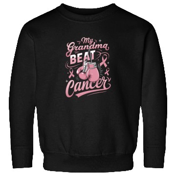 Discover My Grandma Beat Cancer Breast Cancer Awareness Sweatshirts