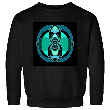 Discover Abstract blue and green design Sweatshirts