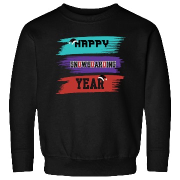 Discover Happy Snowboarding Year Winter Sweatshirts