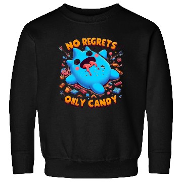 Discover Stitch Halloween No Regrets Only Candy Sweatshirts