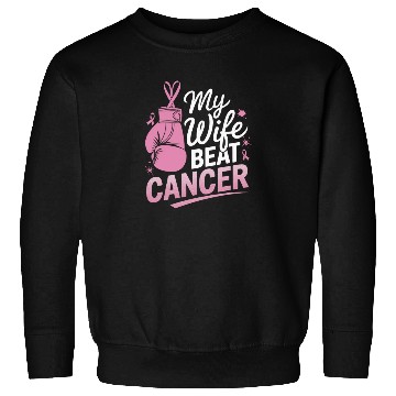 Discover My Wife Beat Cancer Breast Cancer Awareness Sweatshirts