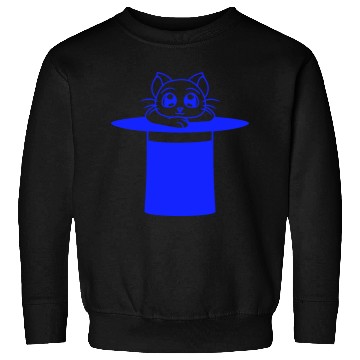 Discover Magical Enchanted Top Hat Cylinder Wizard Cat Sir Sweatshirts