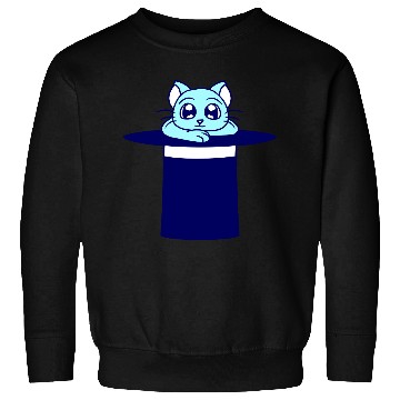 Discover Magical Enchanted Top Hat Cylinder Wizard Cat Sir Sweatshirts