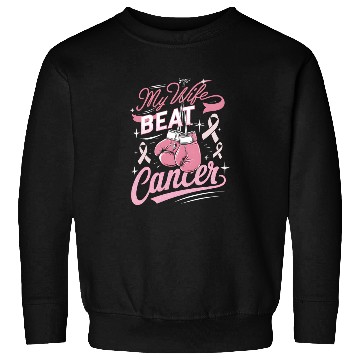Discover My Wife Beat Cancer Breast Cancer Awareness Sweatshirts