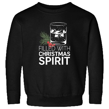 Discover Filled With Christmas Spirit Festive Cheer Artwork Sweatshirts