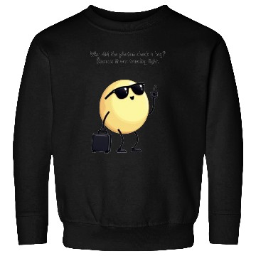 Discover Photon Traveling Light Science Joke Sweatshirts