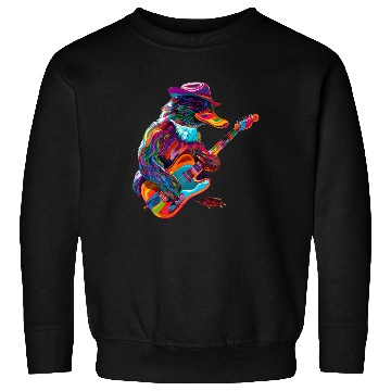 Discover Platypus Mammal Guitar Cowboy Hat Popart Sweatshirts