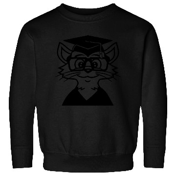 Discover College Degree Cat School-leaving Certificate Pass Sweatshirts