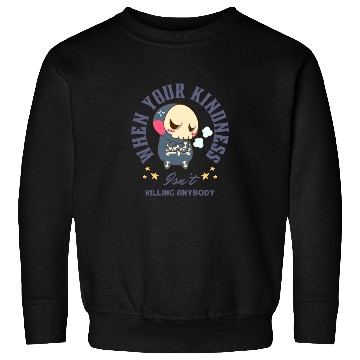 Discover Angry Skeleton Kindness Quote Art Sweatshirts