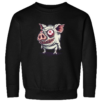 Discover Cute Ugly Zombie Pig Sweatshirts