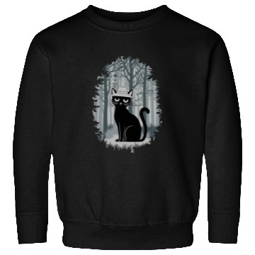 Discover Cottagecore Cat in enchanting Forest Sweatshirts