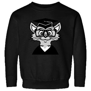 Discover College Degree Cat School-leaving Certificate Pass Sweatshirts