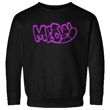 Discover Funny Meow Cat Cartoon Text Quote Comic Letters Sweatshirts