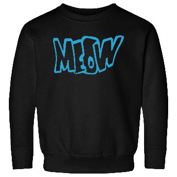 Discover Funny Meow Cat Cartoon Text Quote Comic Letters Sweatshirts