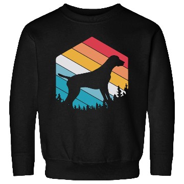 Discover Retro Dog Silhouette German Shorthaired Pointer Sweatshirts
