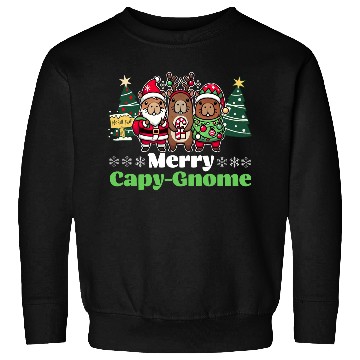 Discover Merry Cap-Gnome Capybara Christmas Sweatshirts