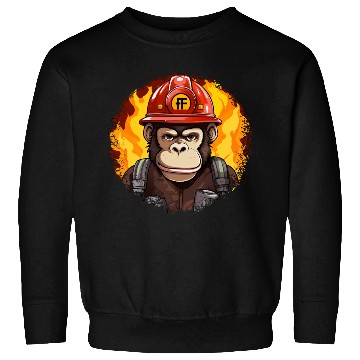 Discover Firefighter monkey Sweatshirts