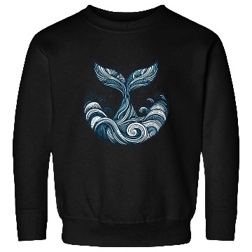 Discover Whale Tail and Waves Sweatshirts