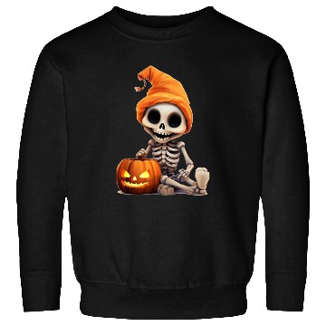 Discover Skeleton celebrating Halloween Sweatshirts