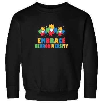 Discover embrace neurodiversity - Embrace ADHD Autism ASD Sweatshirts