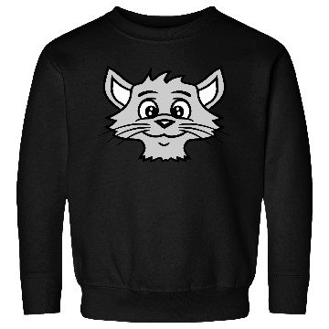 Discover Pretty Cat Looks Happy Cool Lovely Smiling Face Sweatshirts