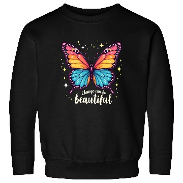 Discover Beautiful Change Butterfly Design Sweatshirts