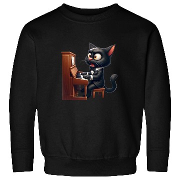 Discover Piano Prodigy Cat Sweatshirts