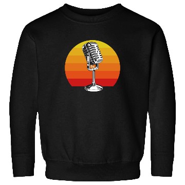 Discover Retro Microphone Design For Music Lovers Sweatshirts