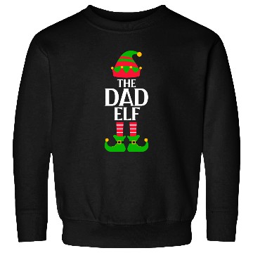 Discover The Dad Elf Christmas Sweatshirts