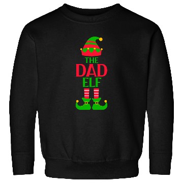 Discover The Dad Elf Christmas Sweatshirts