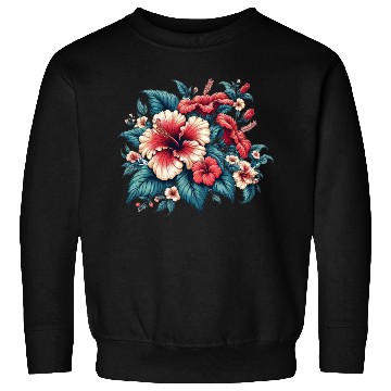 Discover Tropical Hibiscus Bloom Sweatshirts