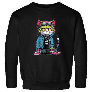 Discover Punk Bad Cat Sweatshirts