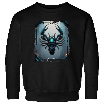 Discover Zodiac sign Scorpio in cyberpunk era Future Sweatshirts