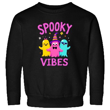 Discover Spooky Vibes Halloween Ghost Party Fun Sweatshirts