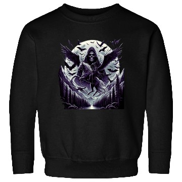 Discover Black Gothic Death with Evil Spirit Sweatshirts