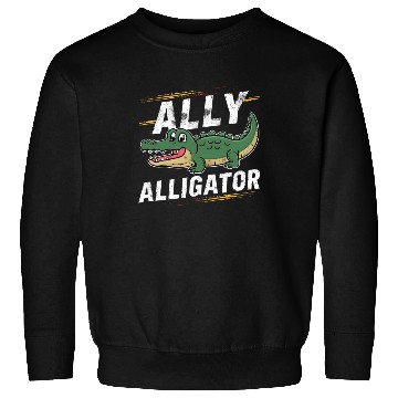 Discover Funny Reptile Pride Month LGBT Ally Cute Alligator Sweatshirts