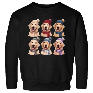 Discover Winter Cute Golden Retriever Christmas Sweatshirts