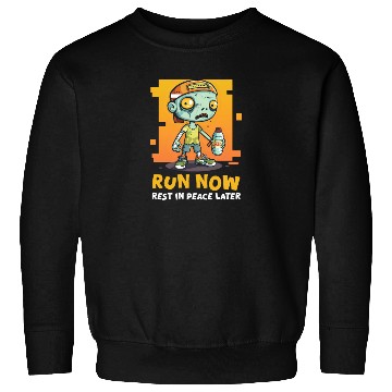 Discover Halloween Runner Run Now, Rest In Peace Later Sweatshirts