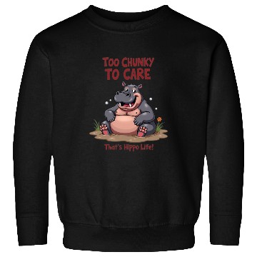 Discover Chunky Hippo, That’s Hippo Life Sweatshirts