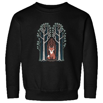 Discover Cottagecore Fox in enchanting Forest Sweatshirts