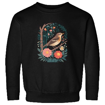 Discover Cottagecore Bird and Floral Harmony Sweatshirts
