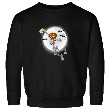 Discover Volleyball Skeleton Volleyball Player Halloween Sweatshirts