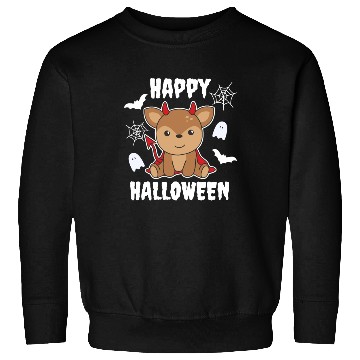 Discover Deer Happy Halloween Cute Devil Witch Costume Sweatshirts