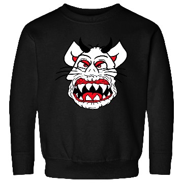 Discover Demon Monster Cat Halloween Fun Horror Devil Horns Sweatshirts