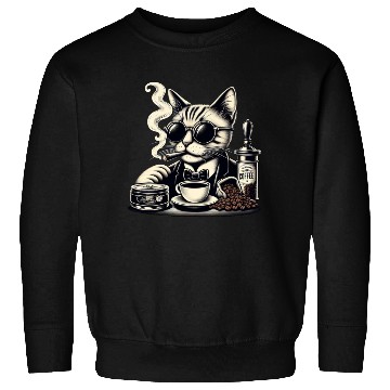 Discover "Midnight Cat" Sweatshirts