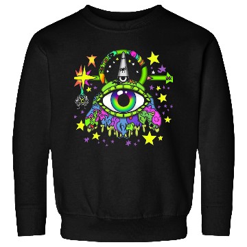 Discover Crazy Psychedelic Pop Punk Monster Sweatshirts