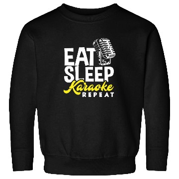 Discover Eat Sleep Karaoke Repeat Microphone Music Sweatshirts
