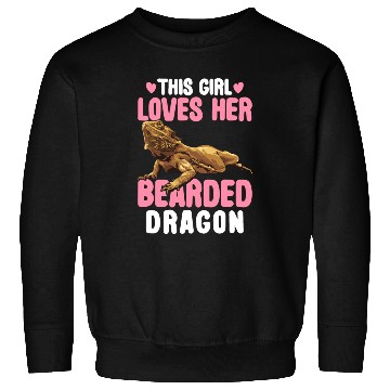 Discover This Girl Loves Her Bearded Dragon Lizard Lover Sweatshirts